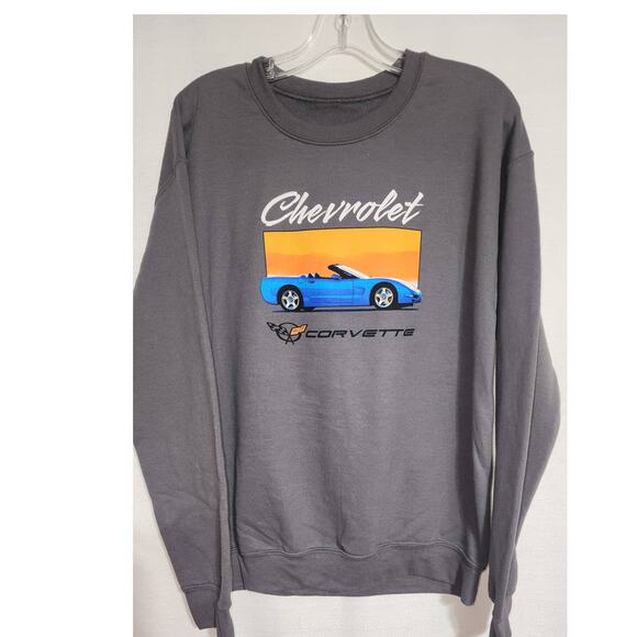 Chevrolet Corvette grays sweatshirt medium men